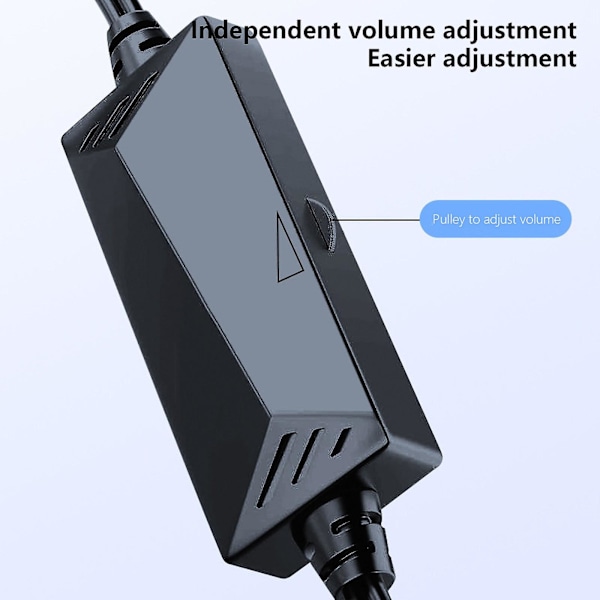 Kablet computer dual-højttaler lyd desktop hjem bærbar lille lyd USB kablet højttalere subwoofer lyd（sort）