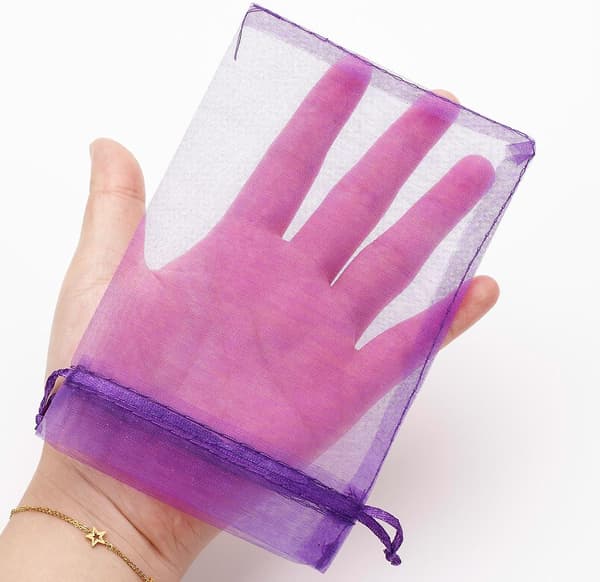 Organza presentpåsar - Påsar med dragsko för bröllop och evenemang