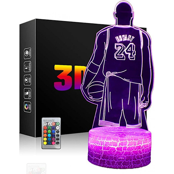 LED Basketball-spiller Natlys 3D Illusion Lampe