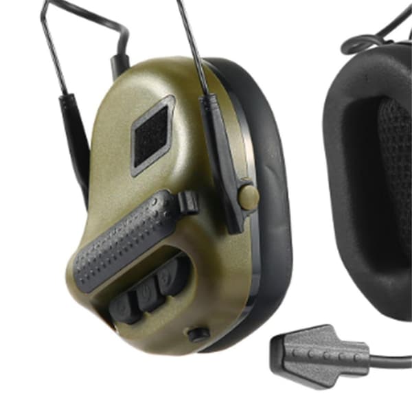 Støyreduserende hodetelefoner Hodebåren versjon Headset Lydopptak Jaktkommunikasjon(Grønn)（Grønn）