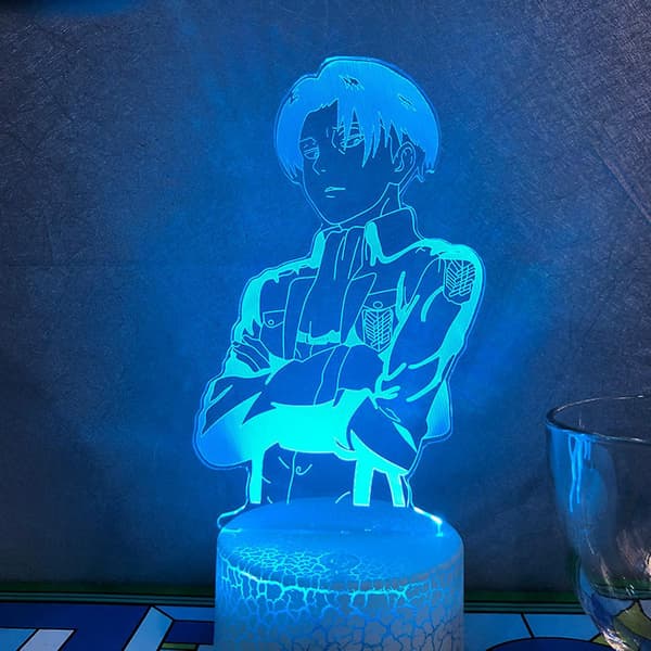 3D Anime Karakter Nattlys Illusjonslampe Fjernkontroll