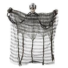 Fange Skelet Dekoration hvid XXS
