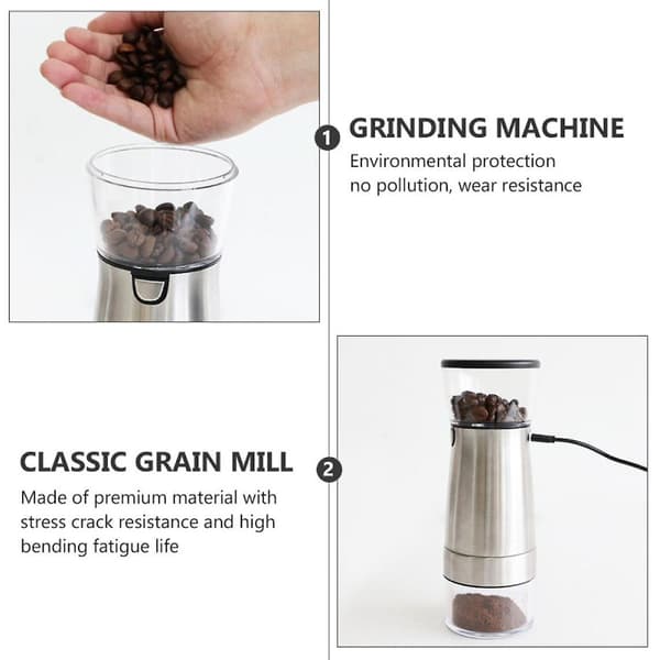 X USB Elektrisk Peberkværn Kaffebønne Grinder Grinder
