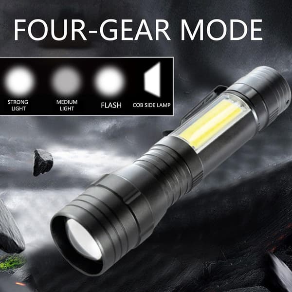 LED-taskulamppu, zoomaava taskulamppu (J)