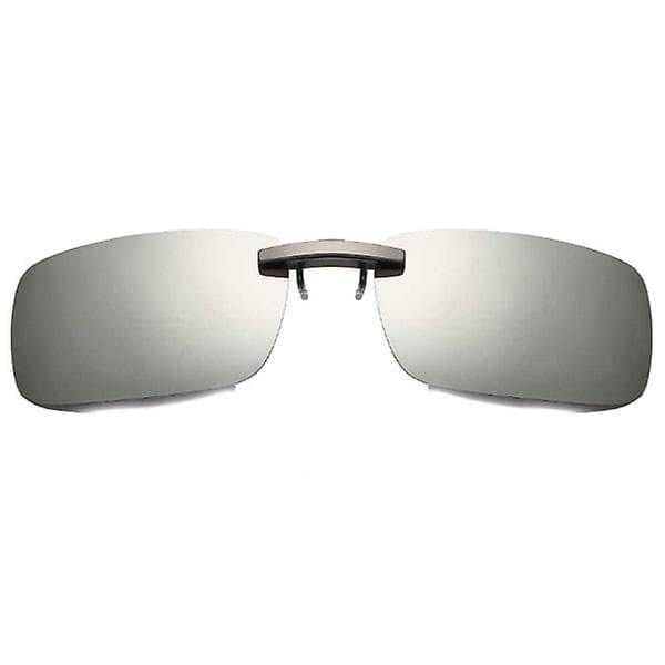 Klips på solbriller Metall Sølv Speil Glass 37x59mm Sølv