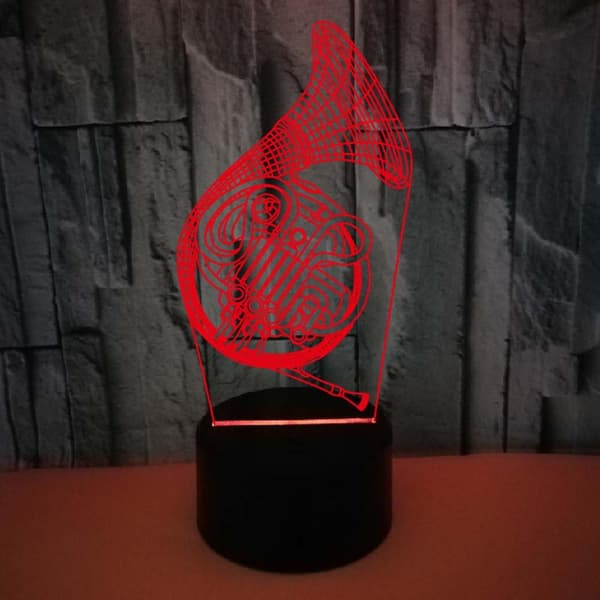 3D Lampe Illusjon Nattlys Dimbar 16 Farger