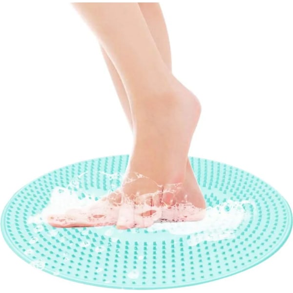 Fot Skrubber Rengörare Massage Silikon Fotmassage Pad Fötter Rengör Död Hud Anti-Slip Borste Bad Massage Kudde Borste