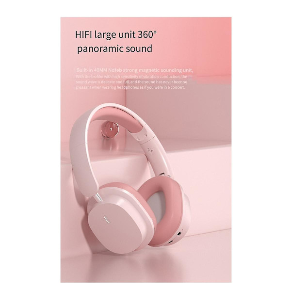 Headset Bluetooth Headset Brusreducering Trådlöst Spelheadset Lång Batteritid Mobiltelefon Multifunktionsheadset, D（Dome Vit）