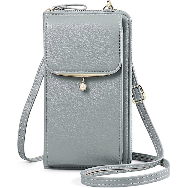 Mobilplånbok, liten crossbody-väska för kvinnor med kortfack, kompatibel med iPhone 14 Pro Max/Galaxy S22 Ultra Note 10+ S22+ S20 FE A03 A03s A12 A1