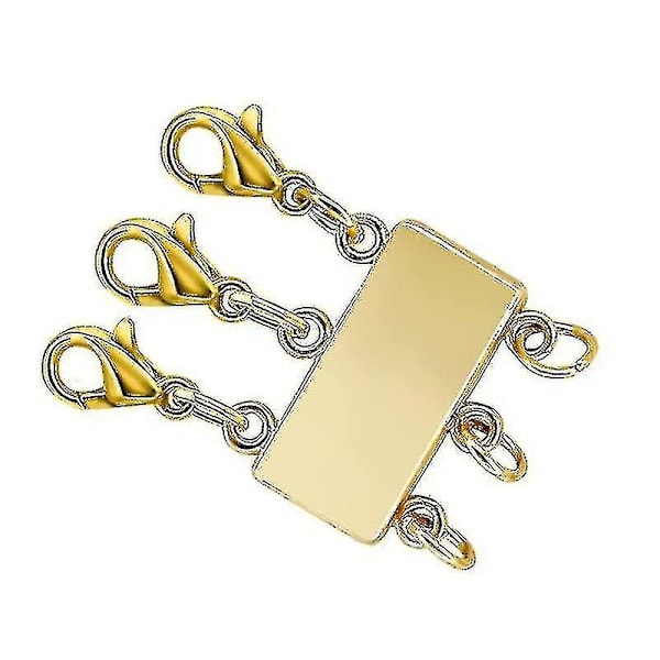 Magnetiskt halsband med skikt, distanserande låsspänne för kvinnor