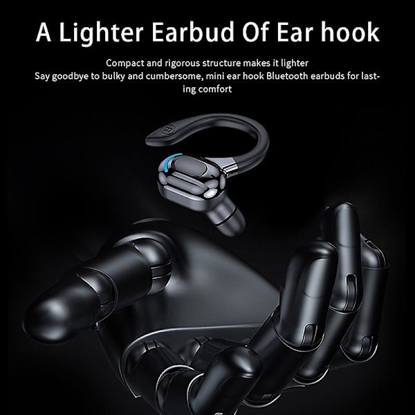 Tws Langaton Bluetooth-kuuloke Pitkä Valmiusaika Handsfree-kuulokkeet Langattomat Business-kuulokkeet Urheilukuulokkeet Hifi Mini-korvakoukut Kuulokkeet Mikrofonilla Led