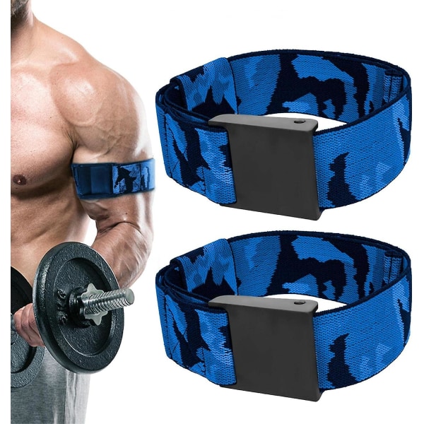2 delar Fotbollsbicepsband Elastiska bicepsband Justerbara fitness för män för ben Armar Axlar Triceps Glutes