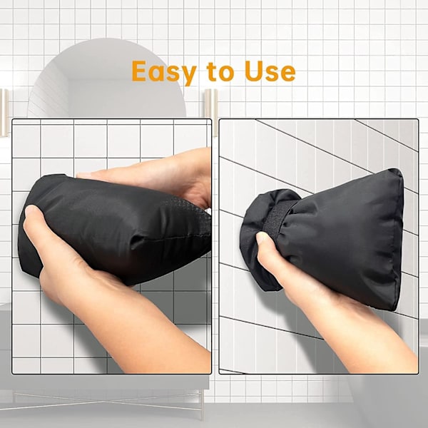Dww-4 Pack (Svart 21cm X 16cm) Utomhus Kran Skyddande Överdrag Utomhus Kran Överdrag Antifrys Kran Överdrag Överdrag