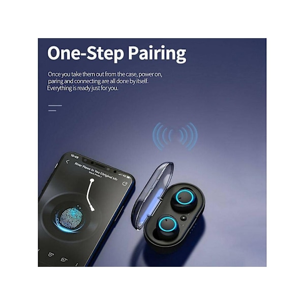 Alin218-4 True Wireless Bluetooth-ørepropper (i øret - mikrofon - svart)
