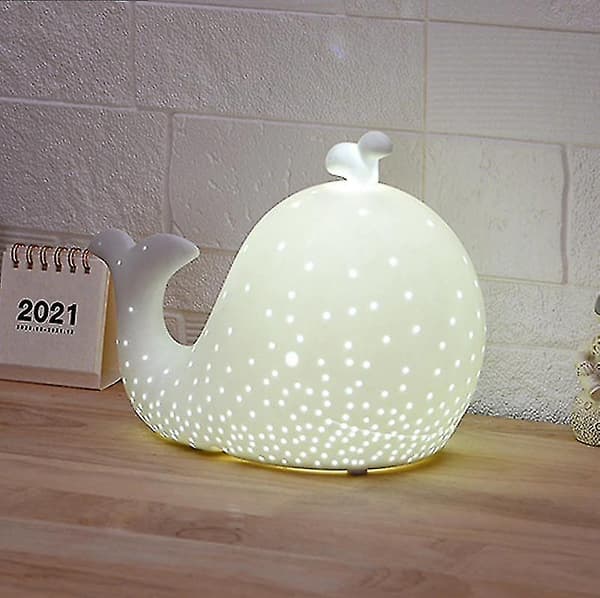 2024, Kreativ Keramisk Vacker Val LED Bordslampa