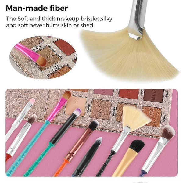 Söt Fairy Makeup-borste Set, 9 st Trollspö Makeup-borstar Present till Kvinnor