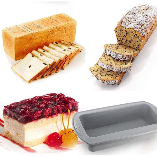 Silikone Brødform Non-Stick Silikone Bageform Bageform-Grå