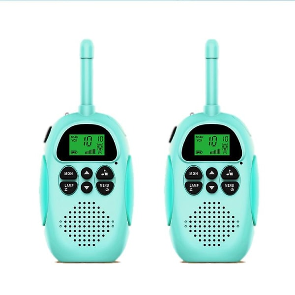 USB uppladdningsbar walkie talkie för barn med 16-kanalers tvåvägsradio och leksaksficklampa 3-12 år gammal Vox 3 Mile Walkie Talkie för utomhusäventyr - C