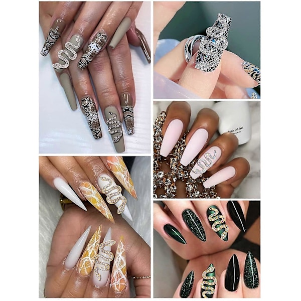 16 stycken orm nagelcharms strass metallcharm för naglar legering AB kristaller ädelstenar diamanter för nagel flatback nagelkonst strass för kvinnor flickor