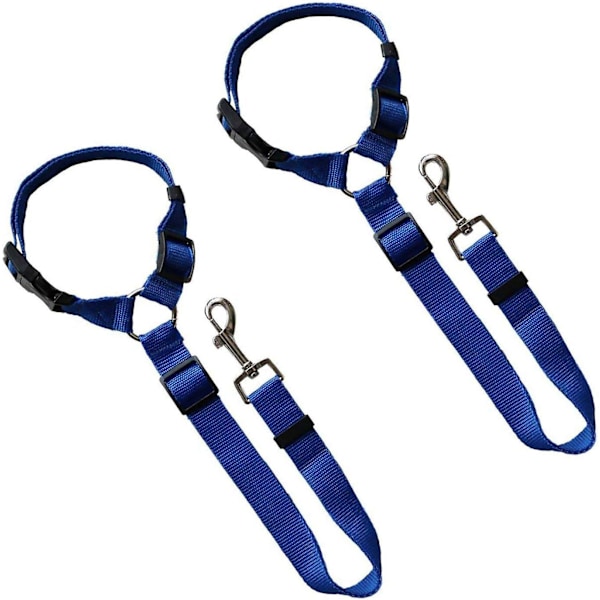 2-pack hund- och kattsele, säkerhetssele för bil, justerbar