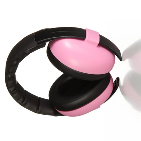 Baby høreværn og støjreducerende hovedtelefoner, baby lydisolerende øremuffer, børns støjsikre øremuffer(B)（Pink）