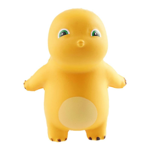 Søde mælkedinosaur klemmelegetøj stressaflastningsgaver til børn gul Nailong håndlavede legetøj（Som vist）