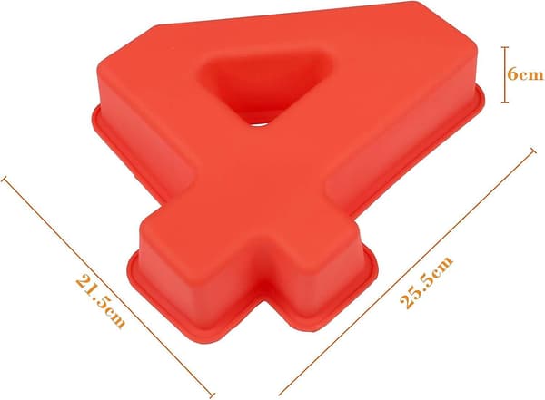 Kakeform Silikon Tall Store Tall Baking Mold 20 x 25 cm rød-4