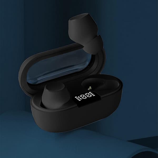 Trådlösa Bluetooth-hörlurar, intelligent digital display, minilätta hörlurar