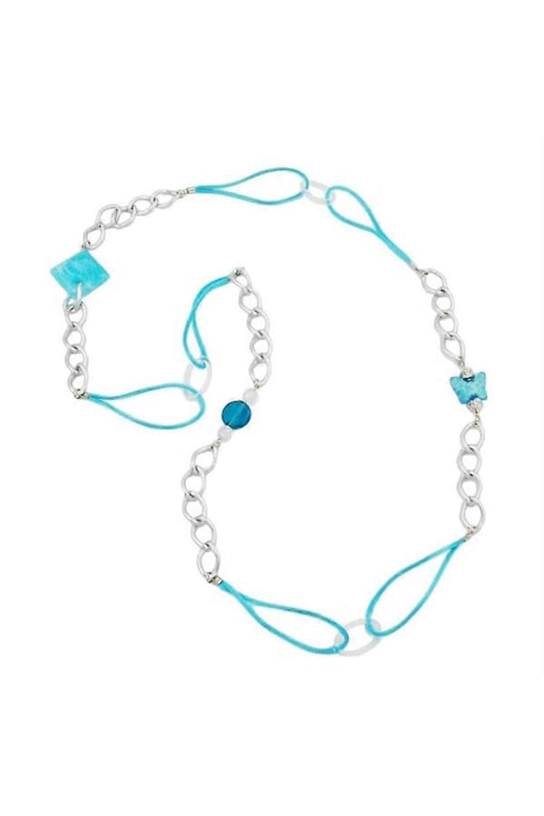 Halsband Silver Grön 100cm - Gl02503