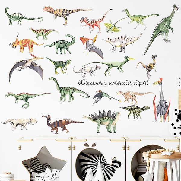 Dinosaurus-seinätarra-setti, seinäkoristetarra