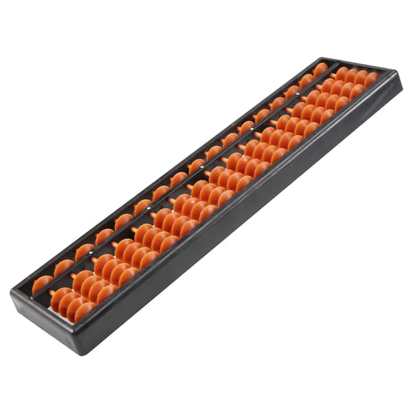 Plast Abacus Aritmetik Abacus Barn Beräkningsverktyg 17 Siffror（svart brun）
