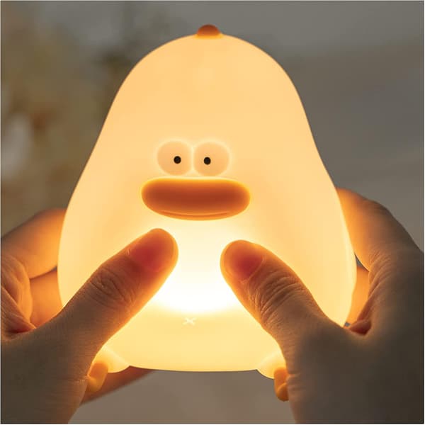 Nattlampa med LED-ljus, timer och utan smådelar, silikonchip