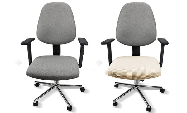 Elastiske Stretch Spandex Stolebetræk Slipcovers Vaskbare Passer Til SpisestoleBeige38-45cm