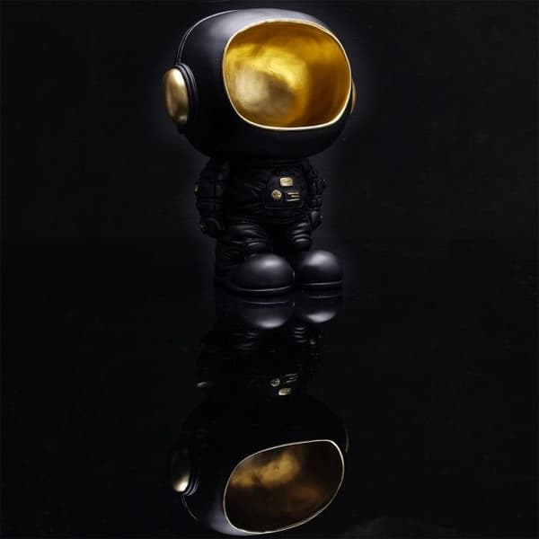 Statue - Home Deco Factory - Astronaut - Pyntefat - Svart og Gull