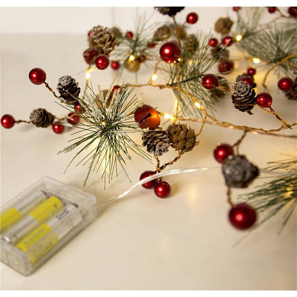 Juledekor Julelys Led-lys Streng Kobbertrådlampe Innendørsbelysning