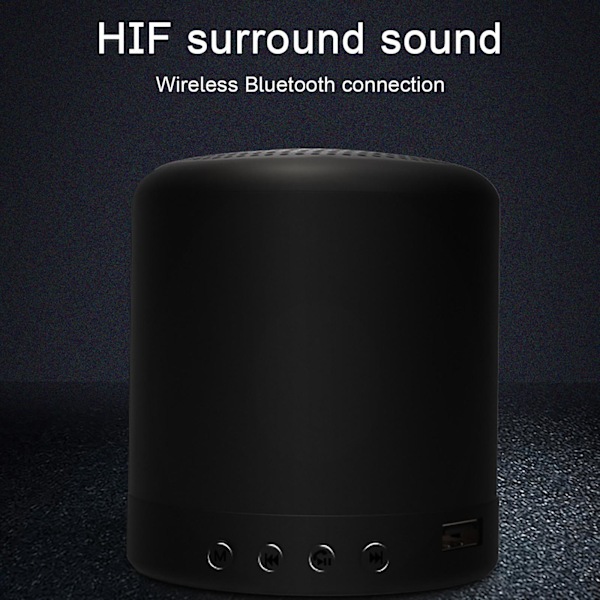 A11 Macaron Mini trådløs Bluetooth-højttaler (sort)
