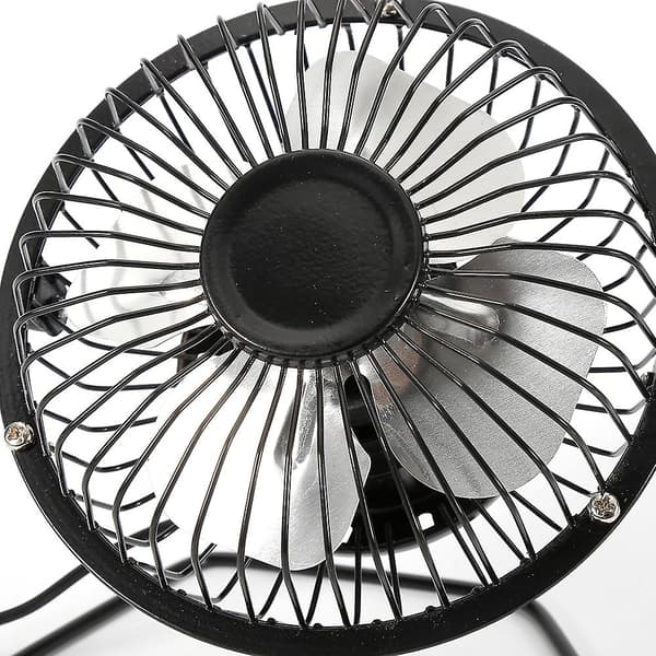Stærk vind USB lydløs ventilator skrivebords køler til bærbar computer notebook stationær pc kontor sommer køleventilatorer 4 blad roterbar USB mini ventilator