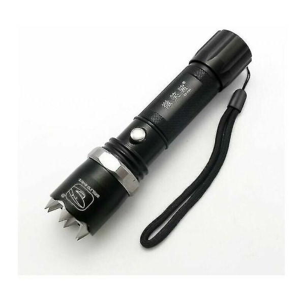 Kraftig LED selvforsvar lommelygte Q5 Zoom Flash taktisk lampe