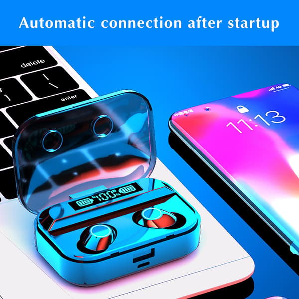 Trådløst Bluetooth-headset TWS- Mini In Ear Game Digital Display To Ører