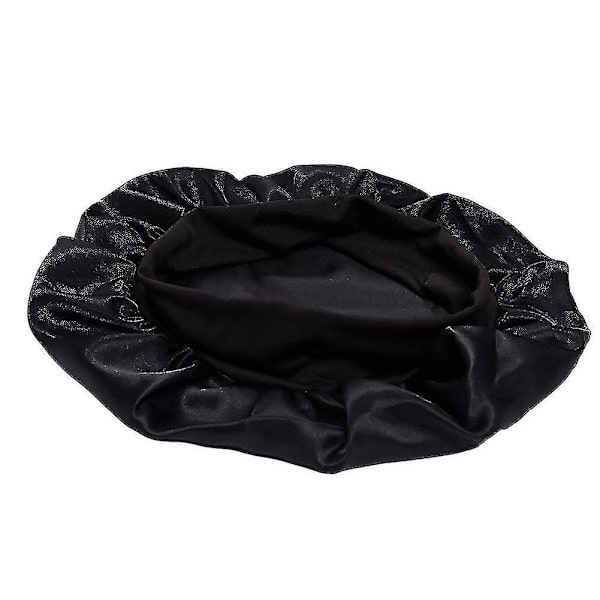 Satin Bonnet sovhatt (en storlek) (flera färger valfria)（vinröd）