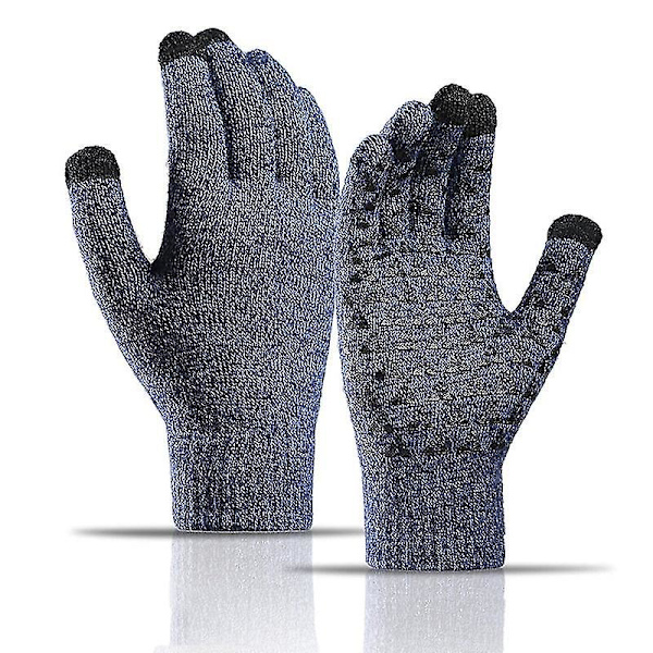 Vintervarm mössa halsduk handskar set unisex vintervarm stickad mössa hatt Lv（Style4）