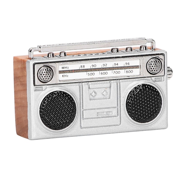 Retro Radio Model Legetøj Dukkehus Dekoration - 1:12 Skala Miniature