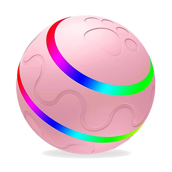 Automatisk kattretande boll lysande interaktivt husdjur leksak boll intelligent katt rullande boll leksak