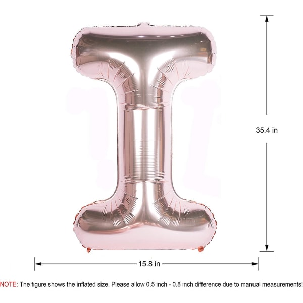 Rose Gold Bogstav Balloner 40 Tommer Kæmpe Jumbo Helium Folie Mylar, Til Fest Bryllup