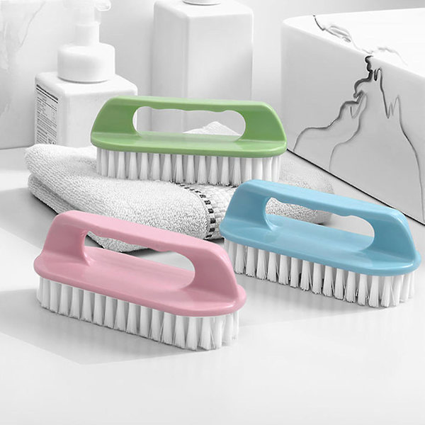 Puhdistusharja Pehmeät Pitkät Harjakset Ergonominen Kahva Muovi Vaatteet Lenkkarit Lattian Puhdistusharja Uurteen Raon Harja Kotiin_h（Pink）