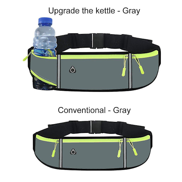 Juokseva vyölaukku Vyölaukku Miehet Kuntosali Naiset Urheilu Fanny Pack Matkapuhelin Juoksuun Lenkkeilyyn Juoksupussi Hydratöinti Pyöräilylaukku