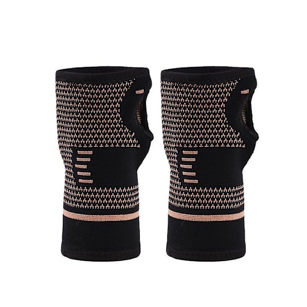 Förlängt yogahandledsstöd - Nylonmaterial | Set om 2, lämplig för handflata: 19-22 cm | Se huvudbild för färg