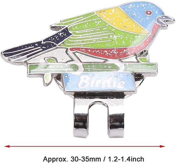 Dww-Golf Hat Clip, Dyr og insekter mønster Golfbold markør Rustfrit stål Golf Cap Clip
