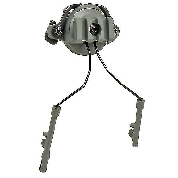 Roterbar taktisk hjälmadapter Paintballhjälmfäste 19-21 mm skenhörlurstillbehör (grön)