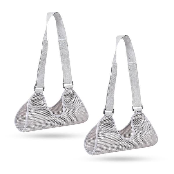 Armslynge: Åndbart net, aluminiumslegering, velcro, grå - 31,5x22,5 cm